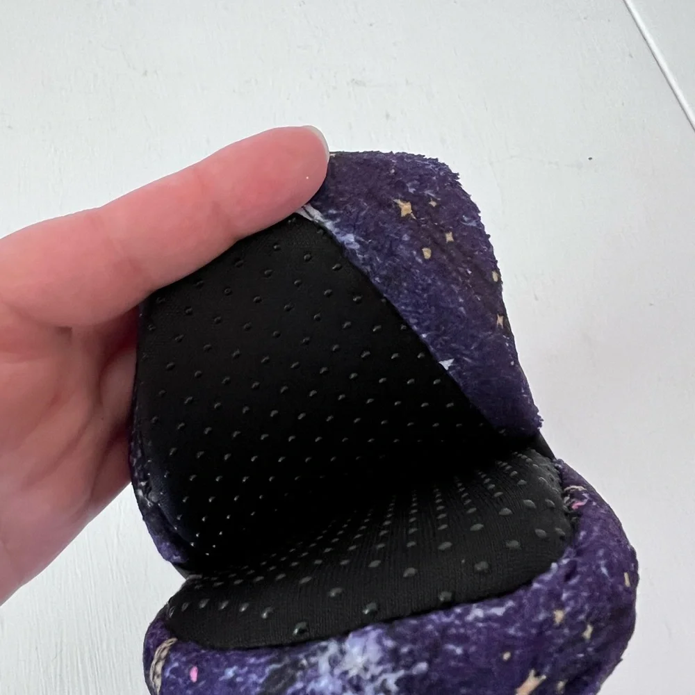 The Bookish Box Slipper Socks Purple Kingdom of the Cursed Kerri Maniscalco